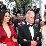 Michael Douglas était accompagné par son épouse Catherine Zeta-Jones et leur fille Carys.